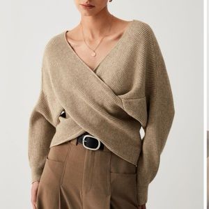 Cross body sweater